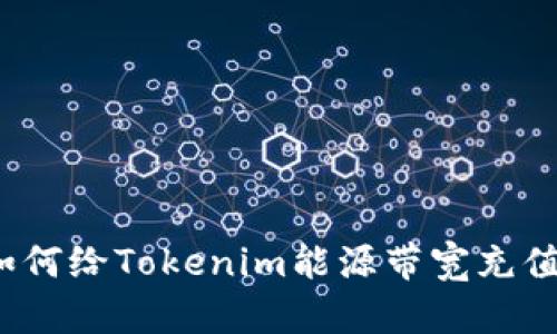 如何给Tokenim能源带宽充值？